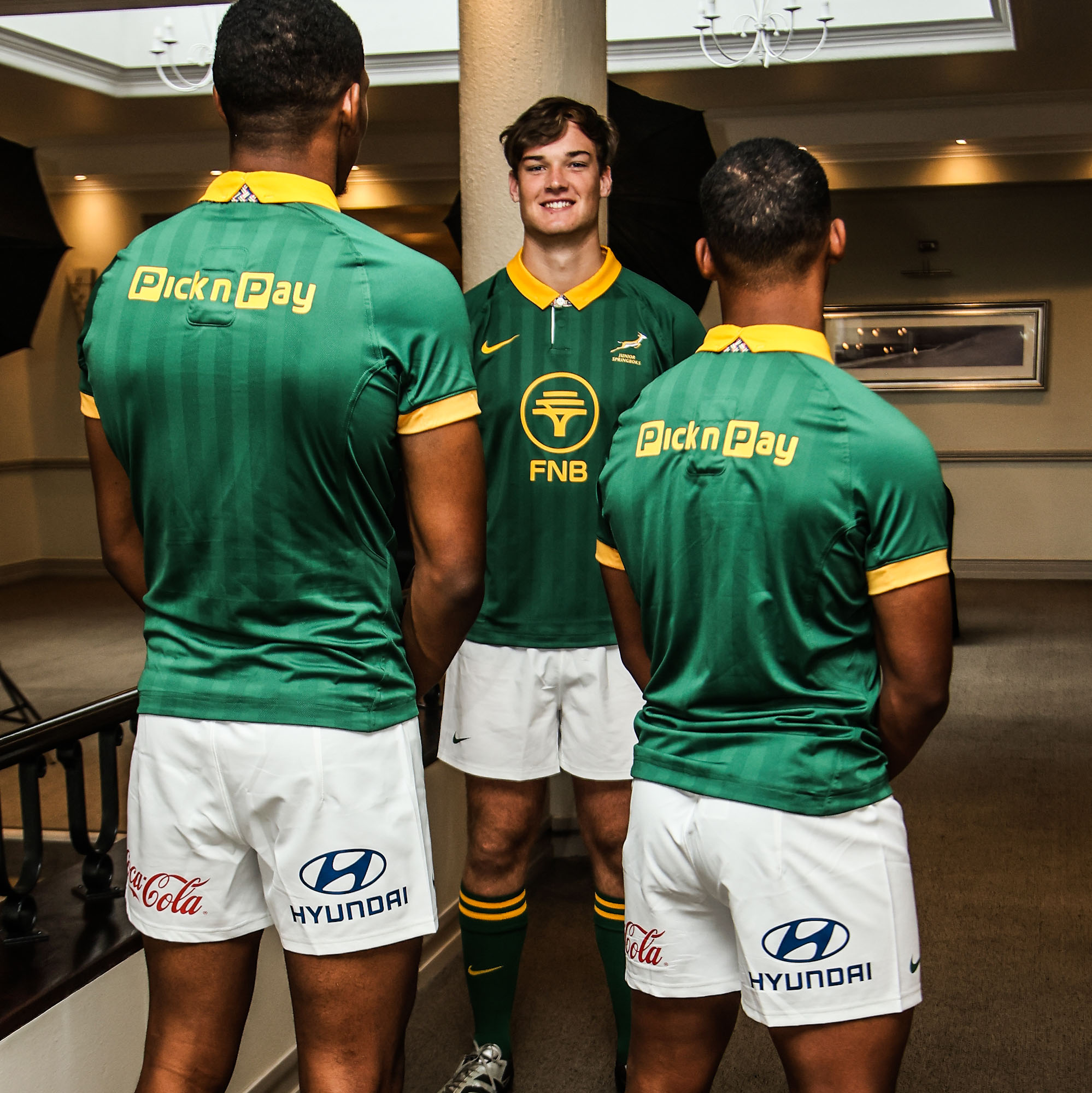 The Junior Boks will have the Hyundai logo on their shorts.