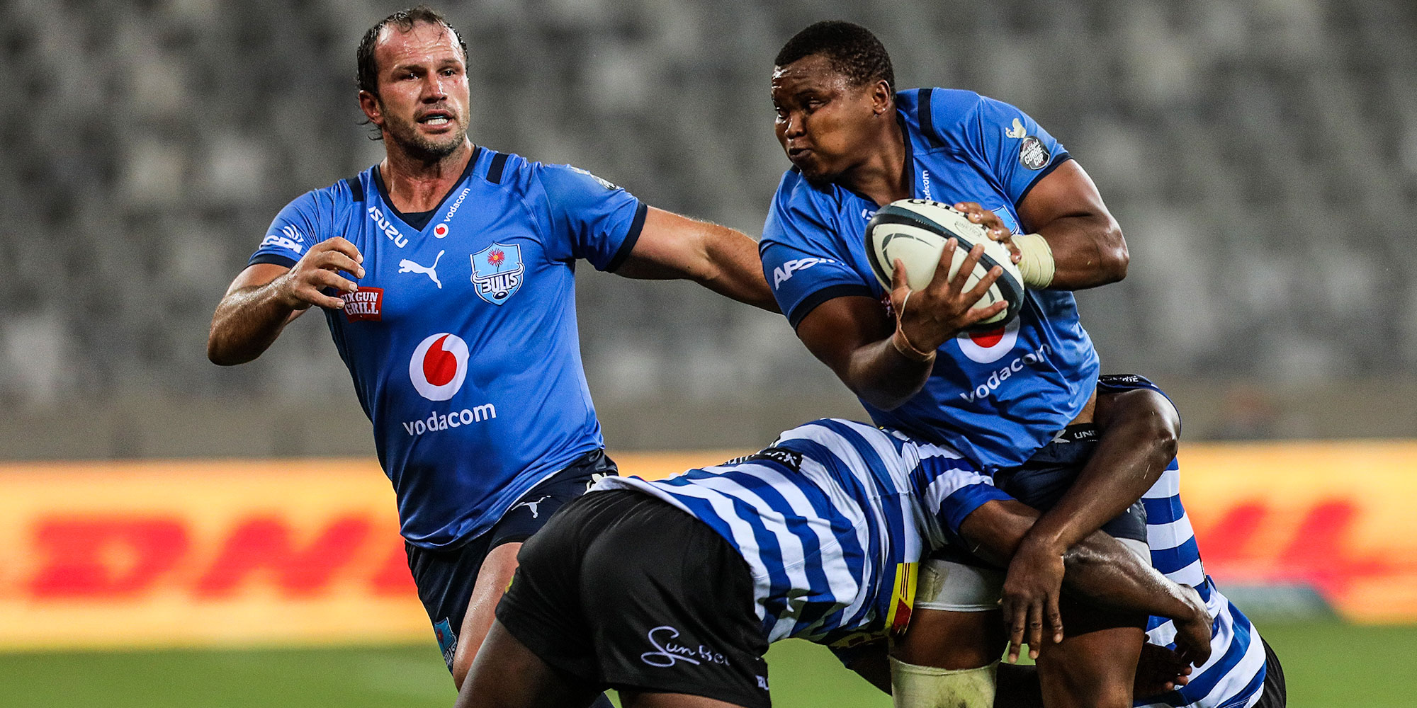 Bismarck du Plessis and Simphiwe Matanzima were in great form for the Vodacom Bulls.