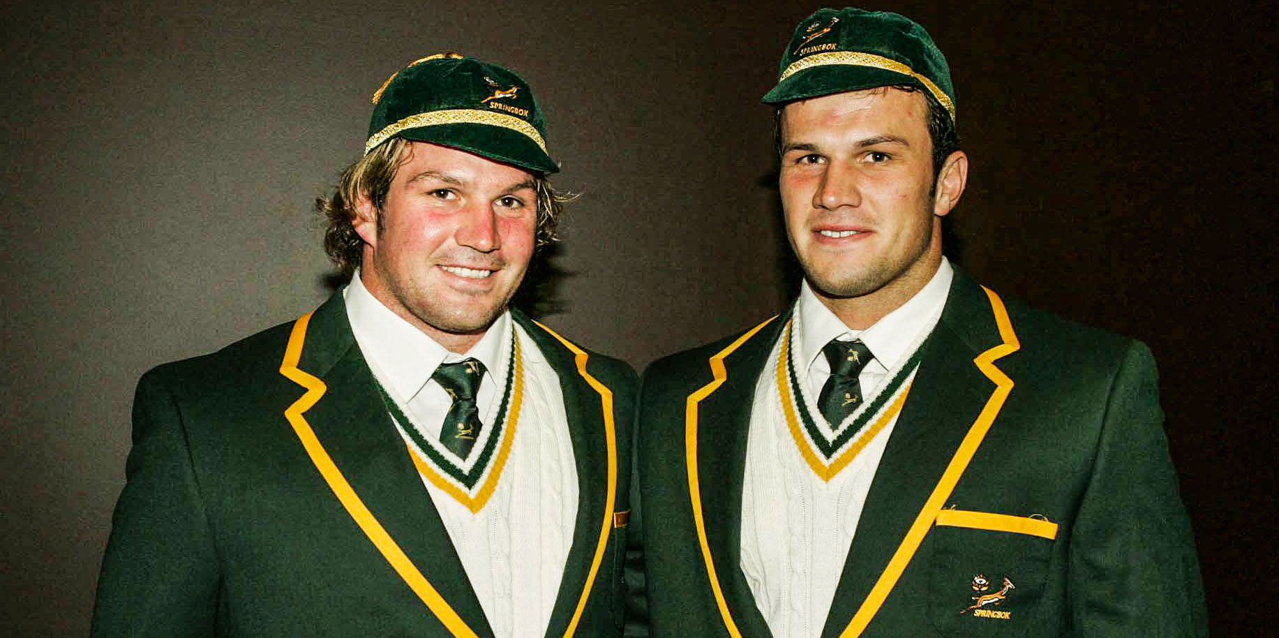 Jannie and Bismarck du Plessis won their debutSpringbok caps on the same day.