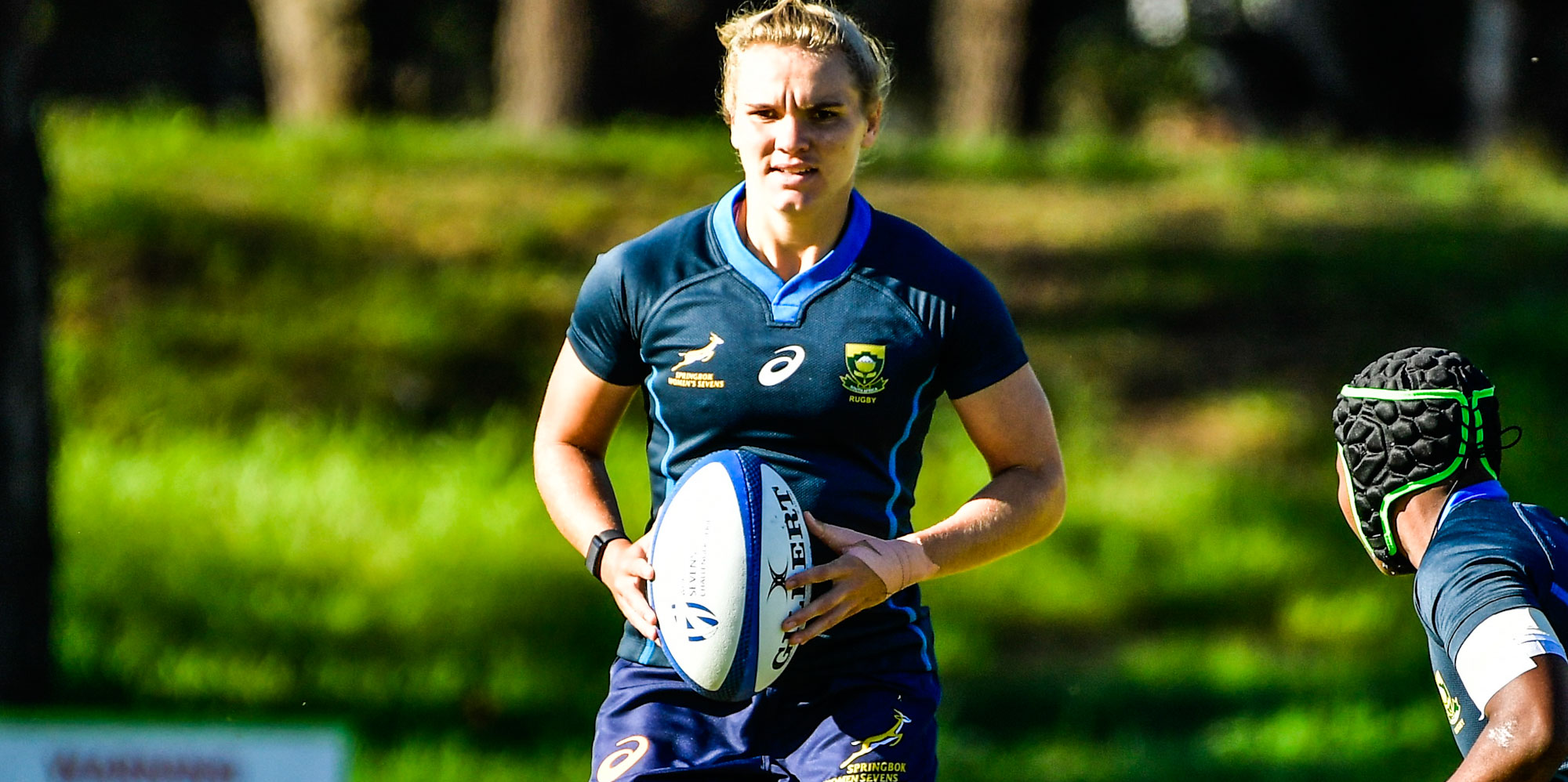 Liske Lategan at training.