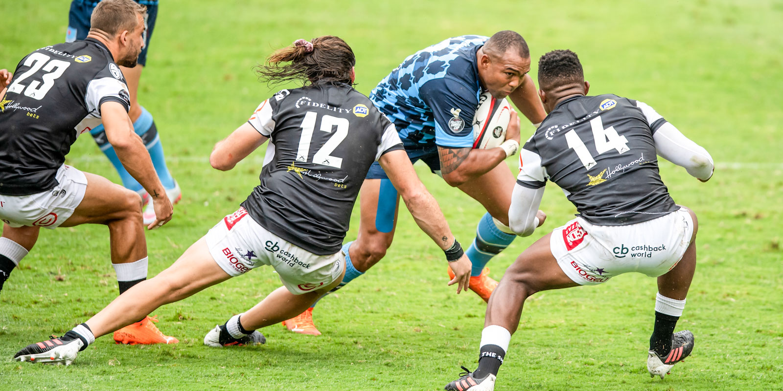 Cornal Hendricks on the charge.