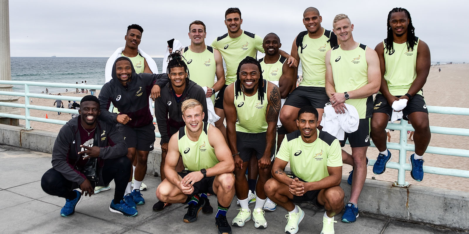 The Blitzboks at Rondondo Beach, Los Angeles.