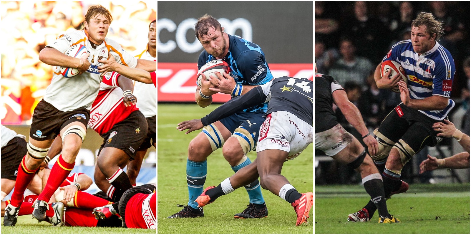 Vermeulen in action in three Carling Currie Cup finals, for three different teams.