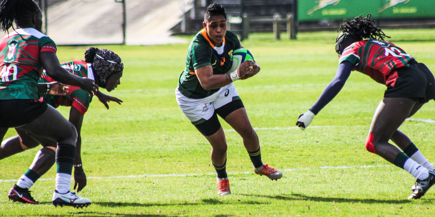 Zenay Jordaan in action against Kenya in 2021.