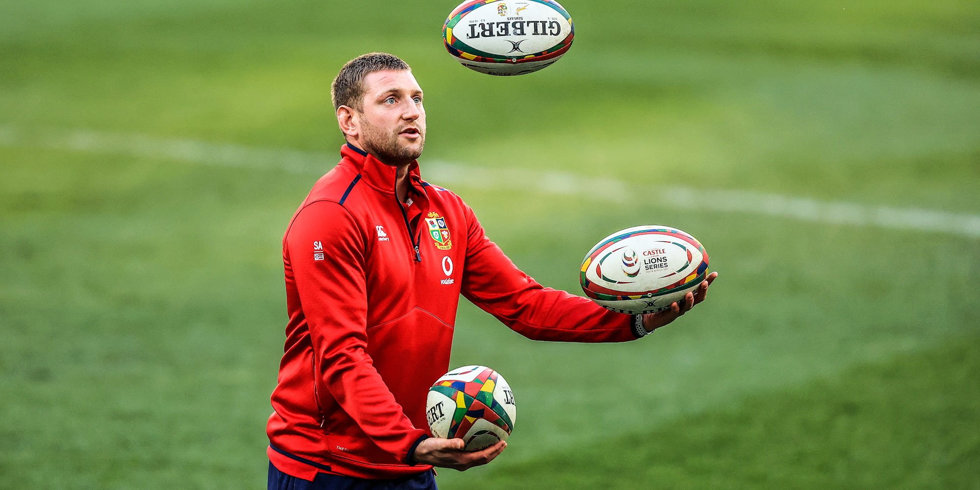 Scottish flyhalf Finn Russell on tour with the British & Irish Lions in 2021.