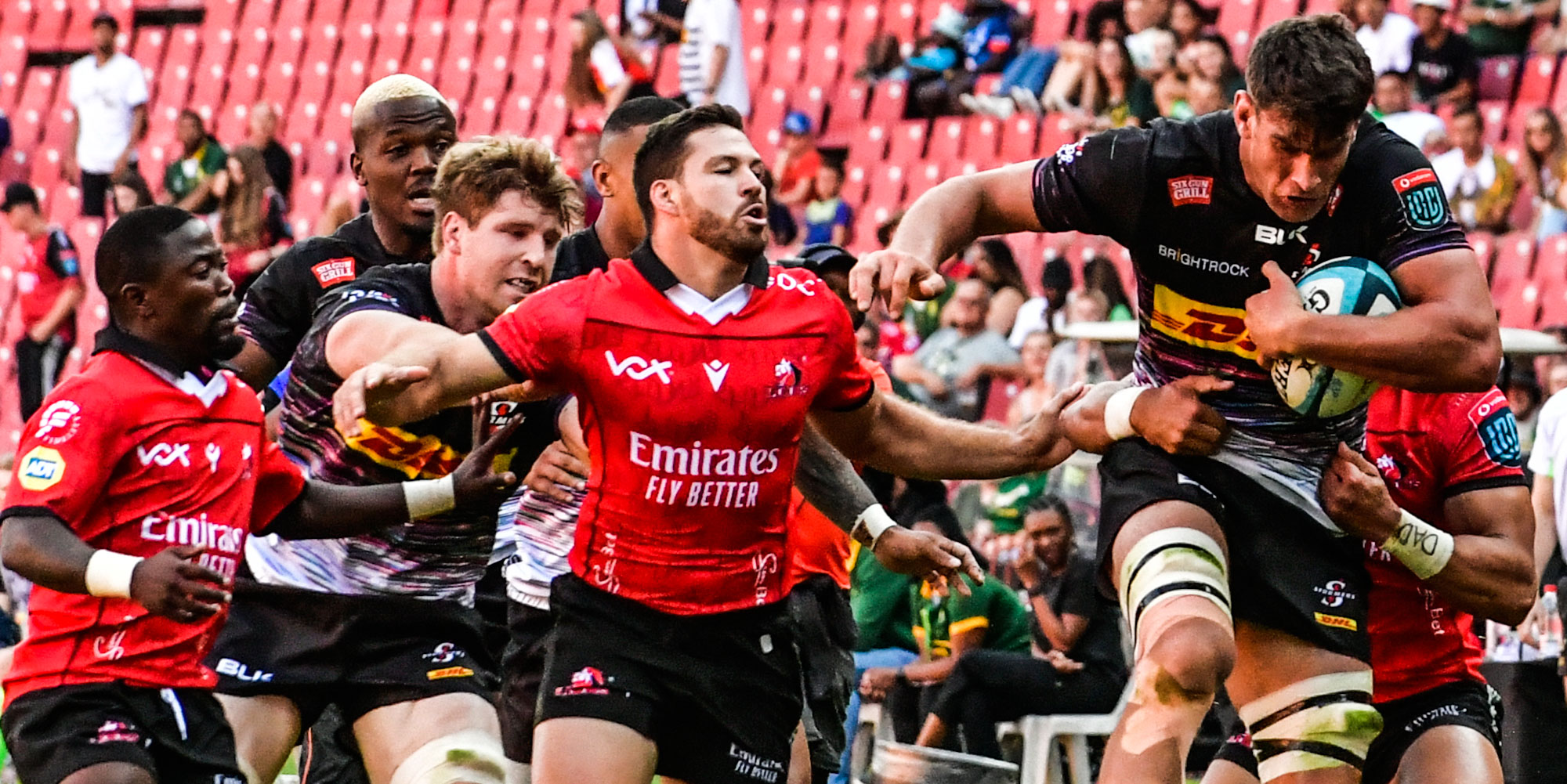 The DHL Stormers' Ben-Jason Dixon on the attack last weekend against the Emirates Lions.