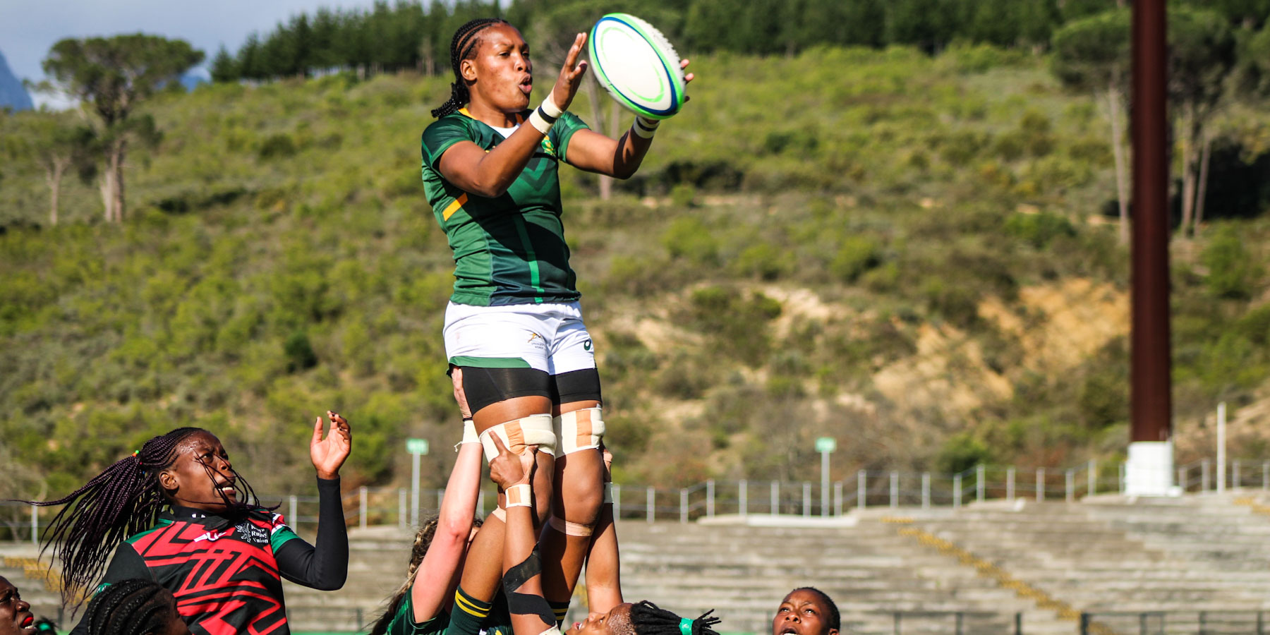 The Springbok Women's lineout functioned very well on Thursday.