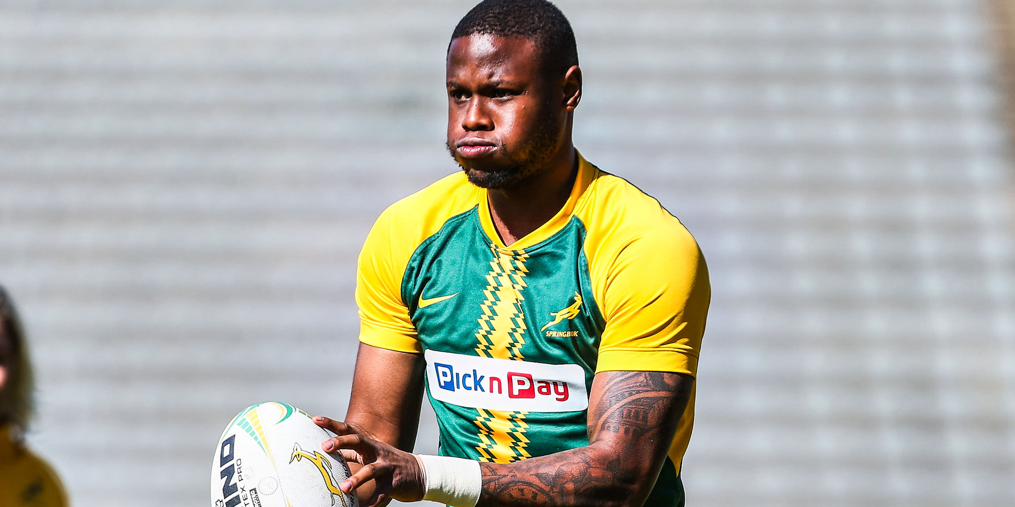 Aphelele Fassi in training last week.
