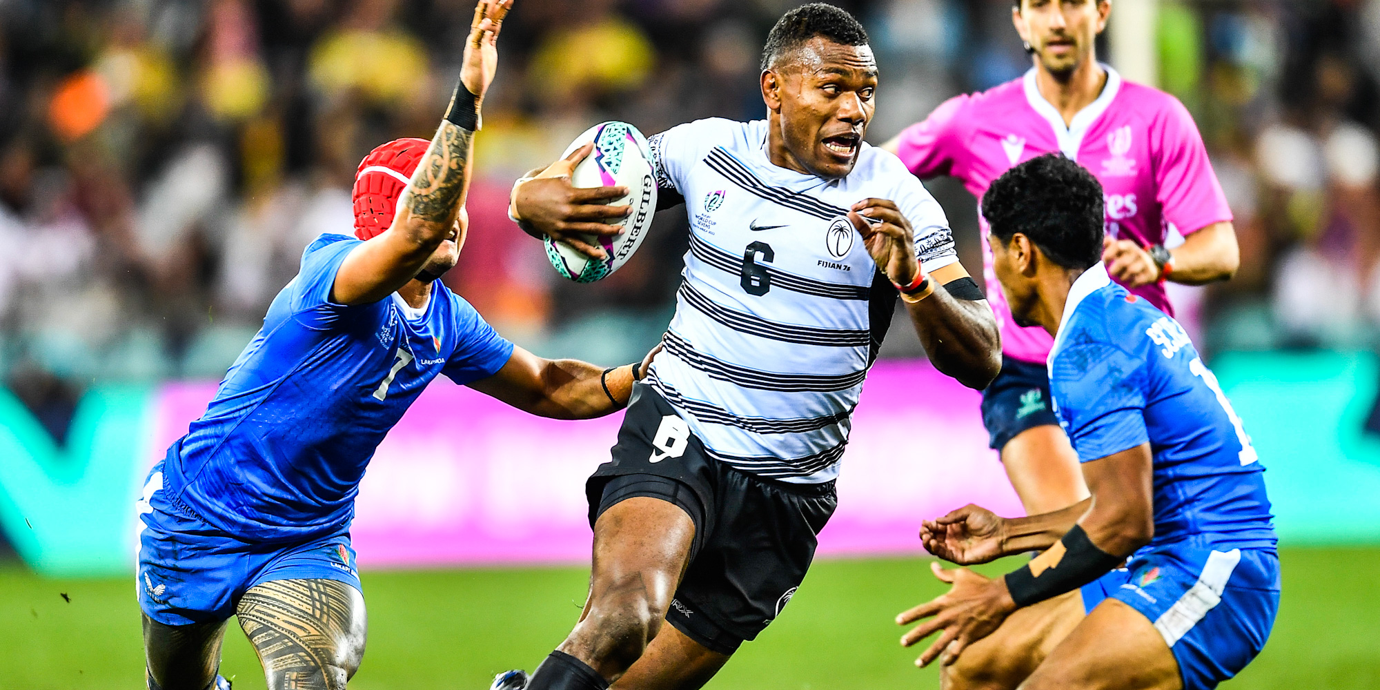 Fiji were made to work hard for their quarter-final win over Samoa.