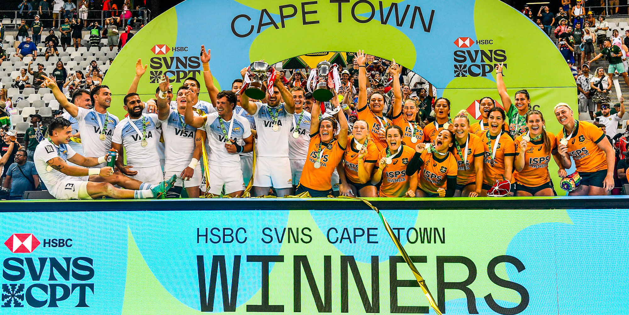 Argentina and Australia, champions in Cape Town.