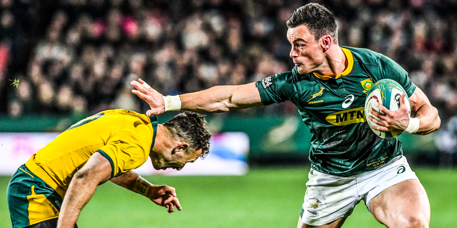 Jesse Kriel in action against Australia in 2019.