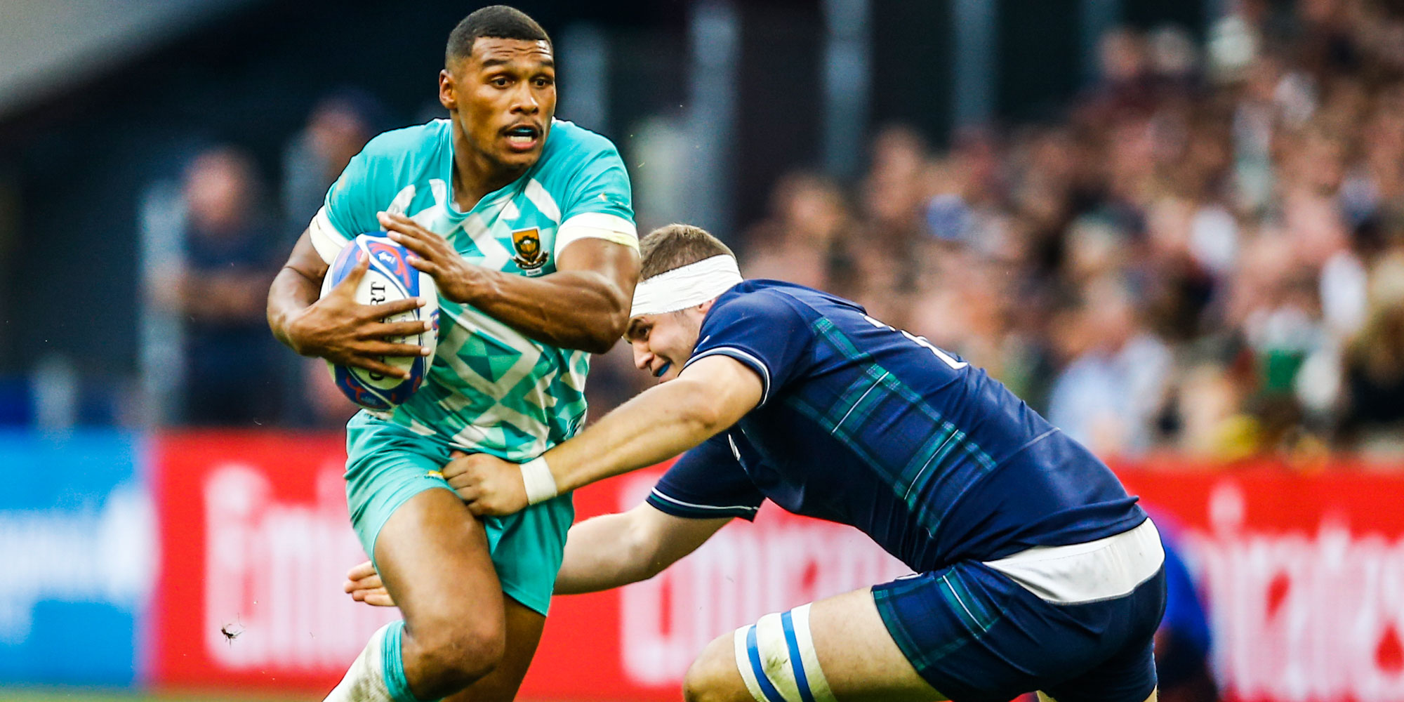 Damian Willemse is the only player to earn a second consecutive start for the Boks.