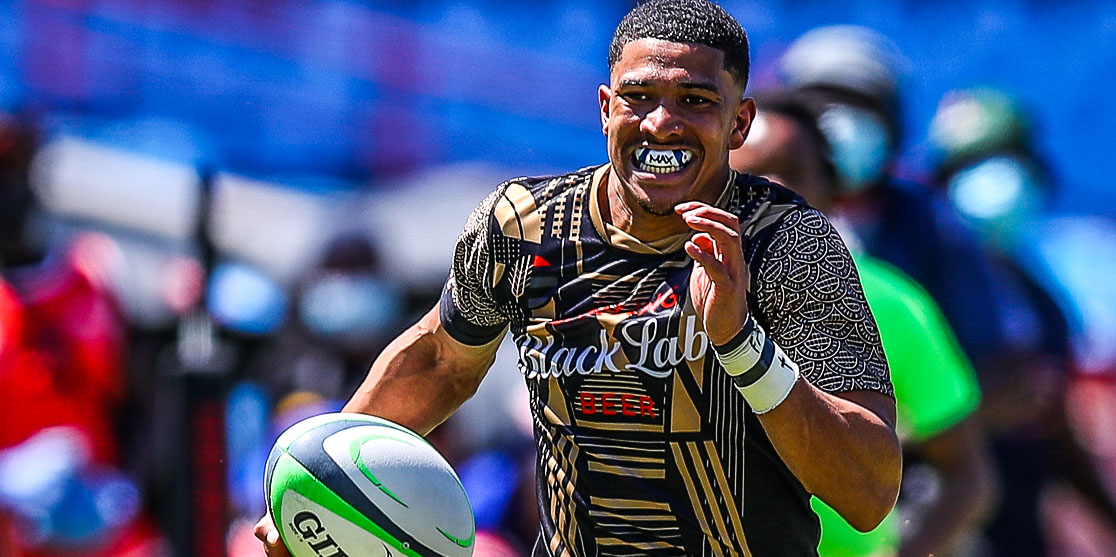 Keagan Johannes in action during last year's Carling Champions Match in Pretoria.
