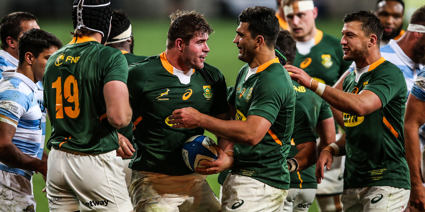 Malcolm Marx scored the Boks' second try against Argentina on Saturday.