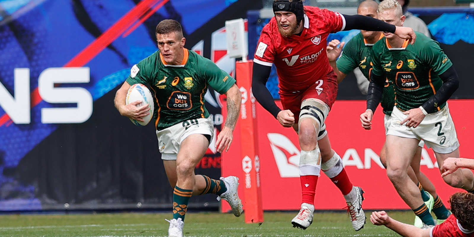 Ricardo Duarttee on the run against Canada.