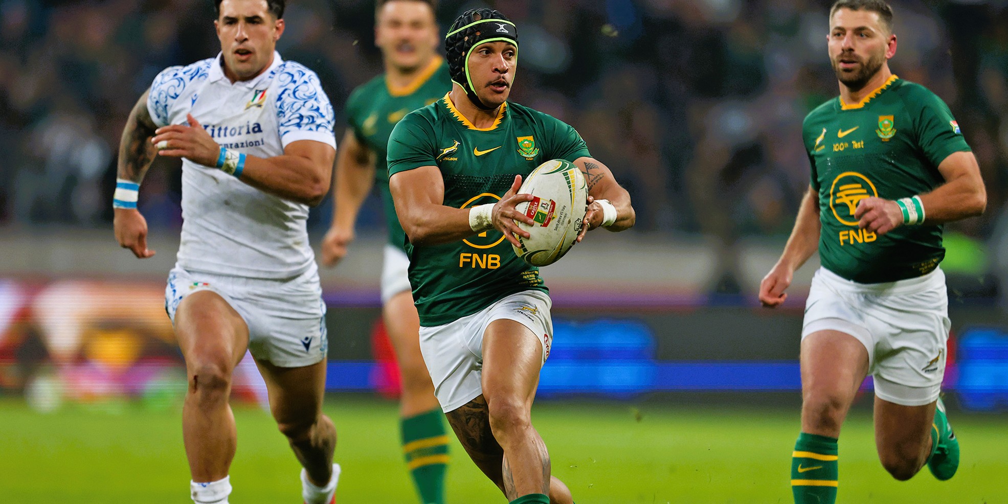 Edwill van der Merwe almost scored a hat-trick in his second Test.