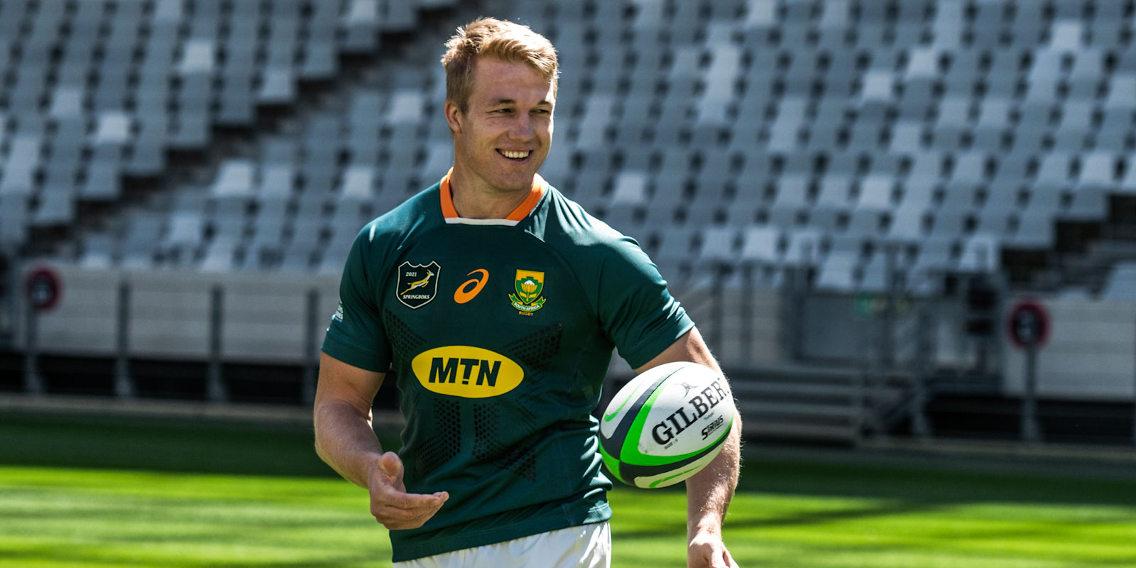 Pieter-Steph du Toit, World Rugby Player of the Year in 2019, in the jersey the Boks will be wearing in the Castle Lager Lions Series.