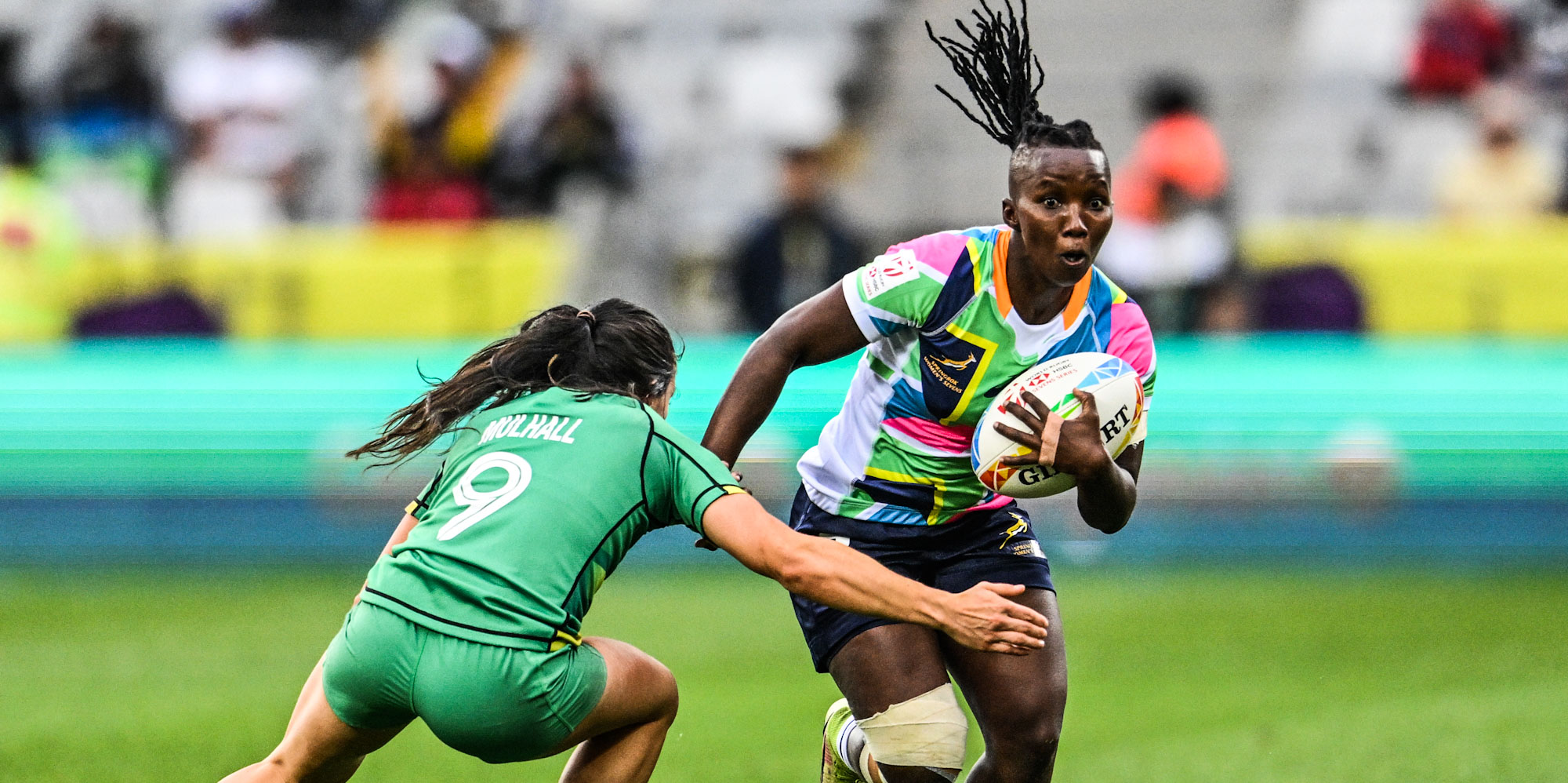 Asisipho Plaatjies in action against Ireland.