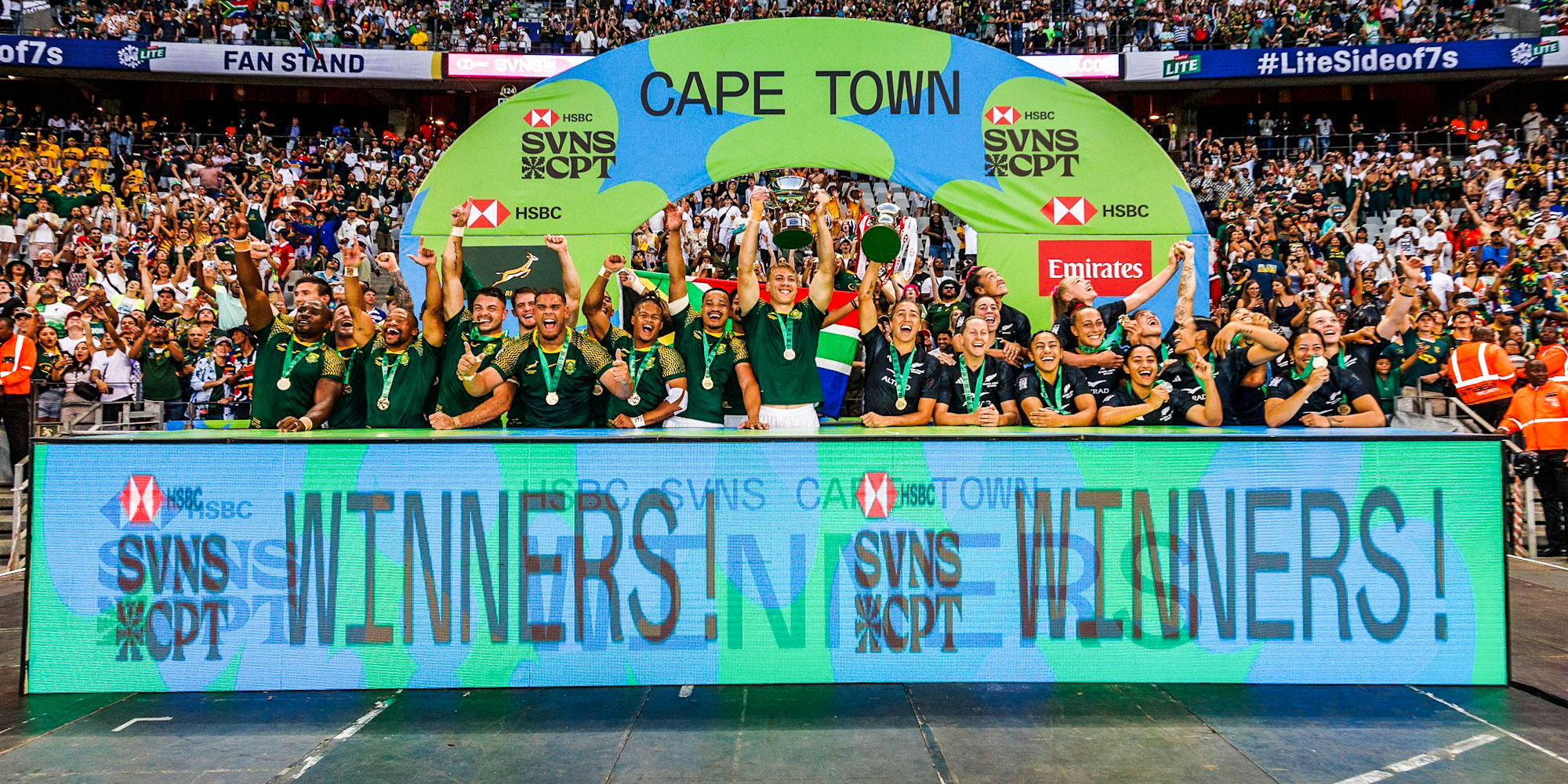 The Blitzboks and New Zealand's women will be back to defend their titles in Cape Town in December.