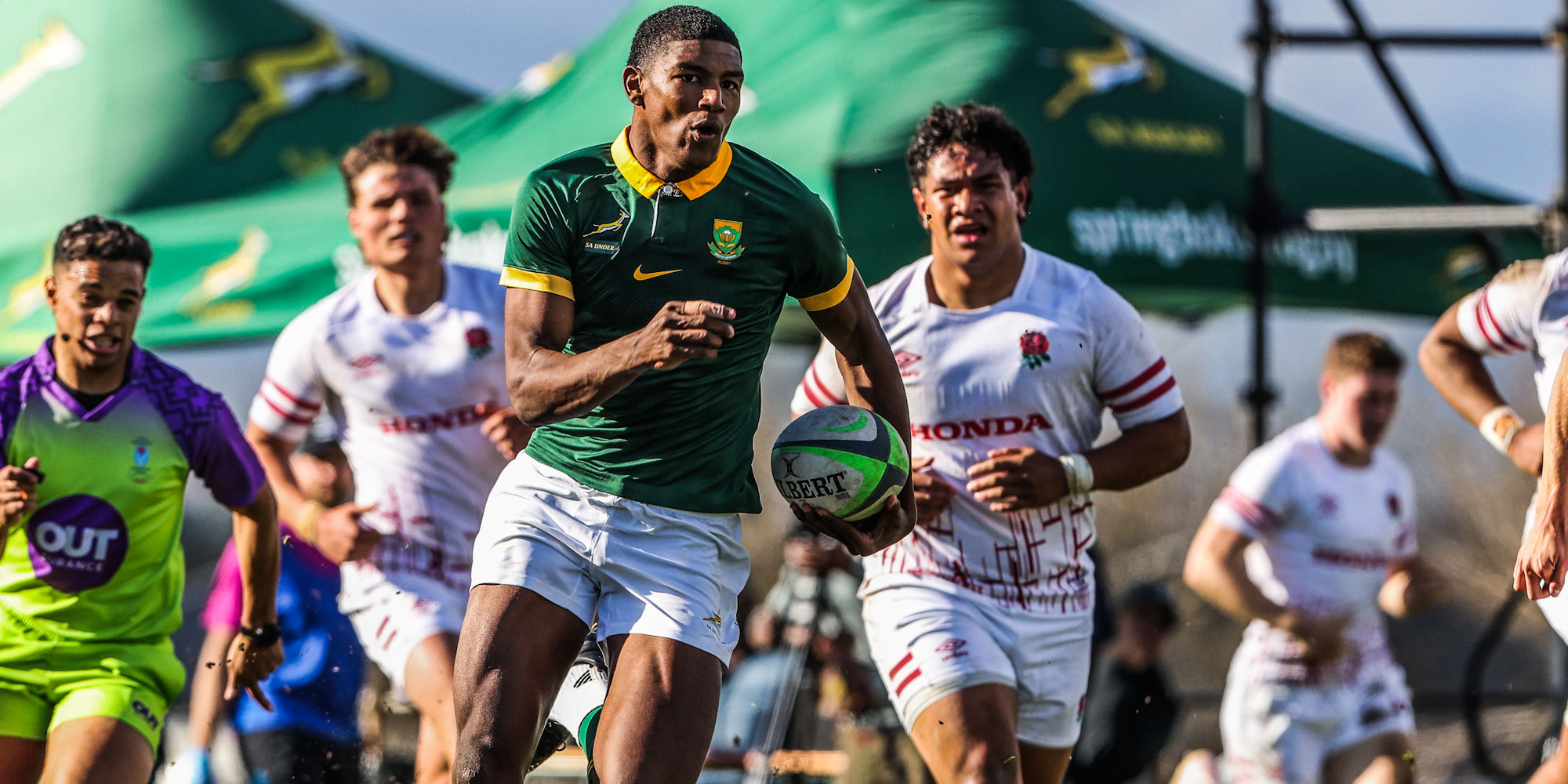 Gino Cupido scored one of the SA U18s' five tries.