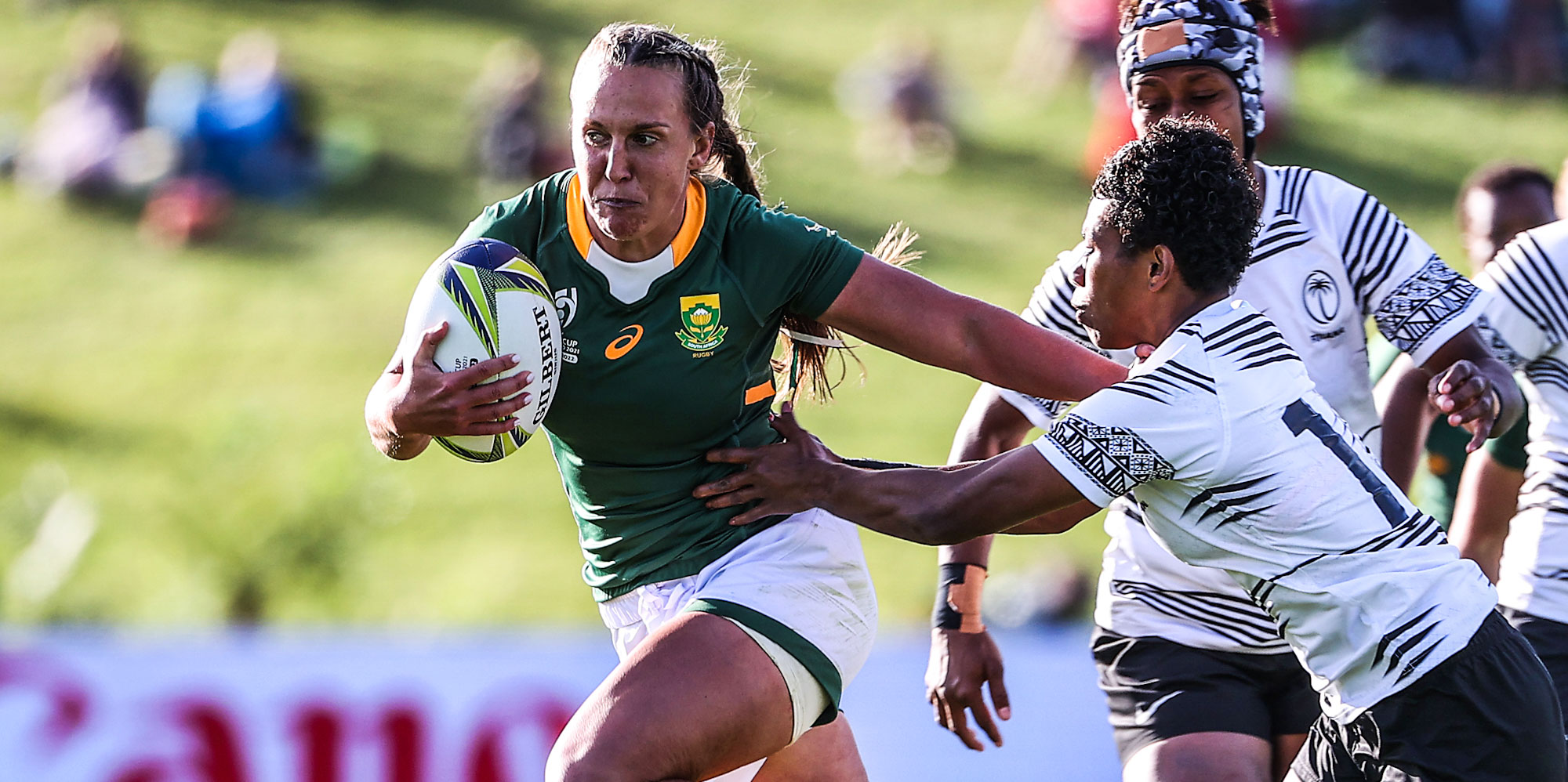 Libbie Janse van Rensburg kicked seven points to surpass 100 Test points for South Africa.