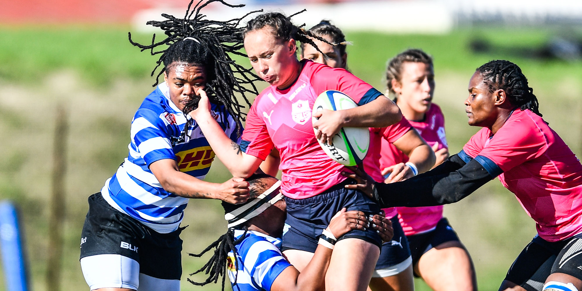 Shiniqwa Lamprecht in action for the Bulls Daisies senior team earlier this year.