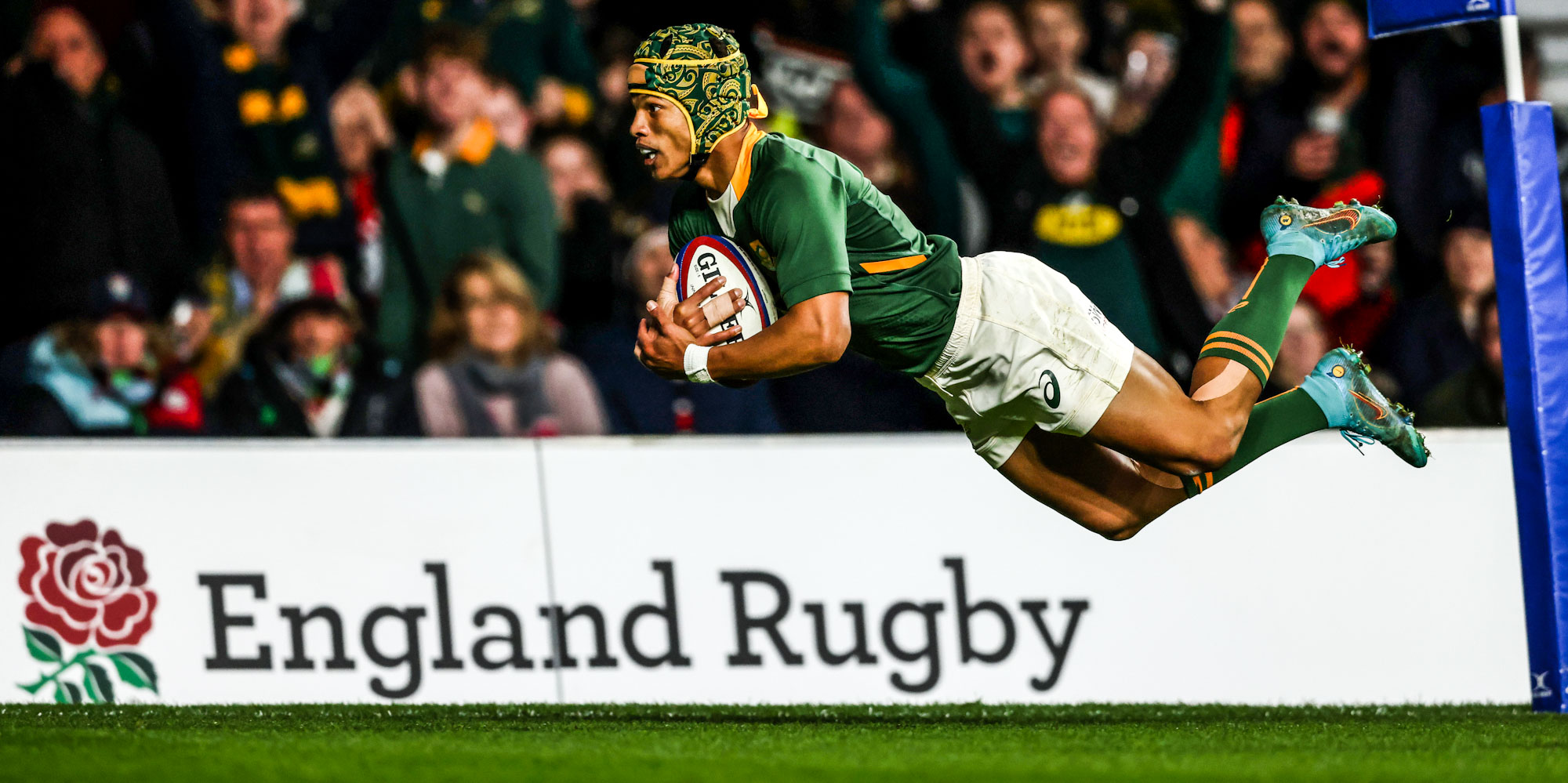 Kurt-Lee Arendse's seventh try in sevens Tests came at Twickenham last weekend.