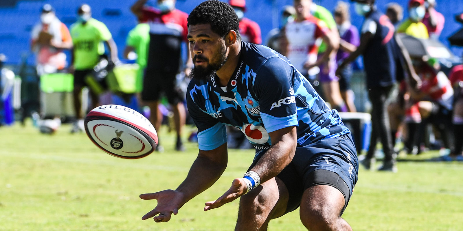 Stravino Jacobs in action during the 2020 Carling Currie Cup.