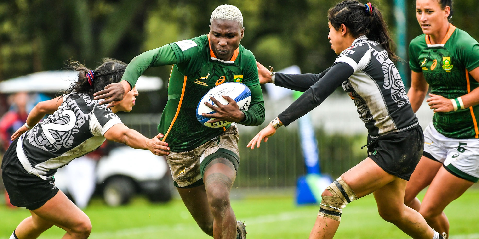 Ayanda Malinga on the attack in Stellenbosch.