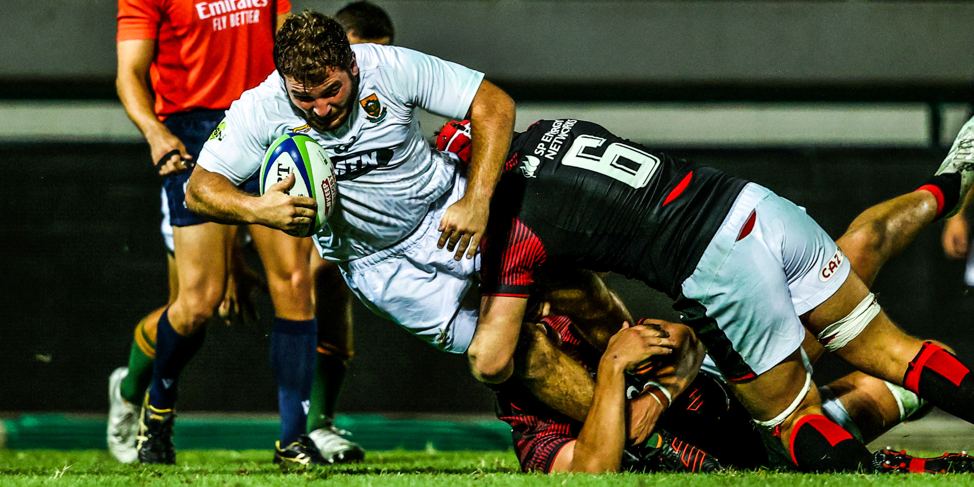 Tiaan Lange scored a hat-trick of tries against Wales.