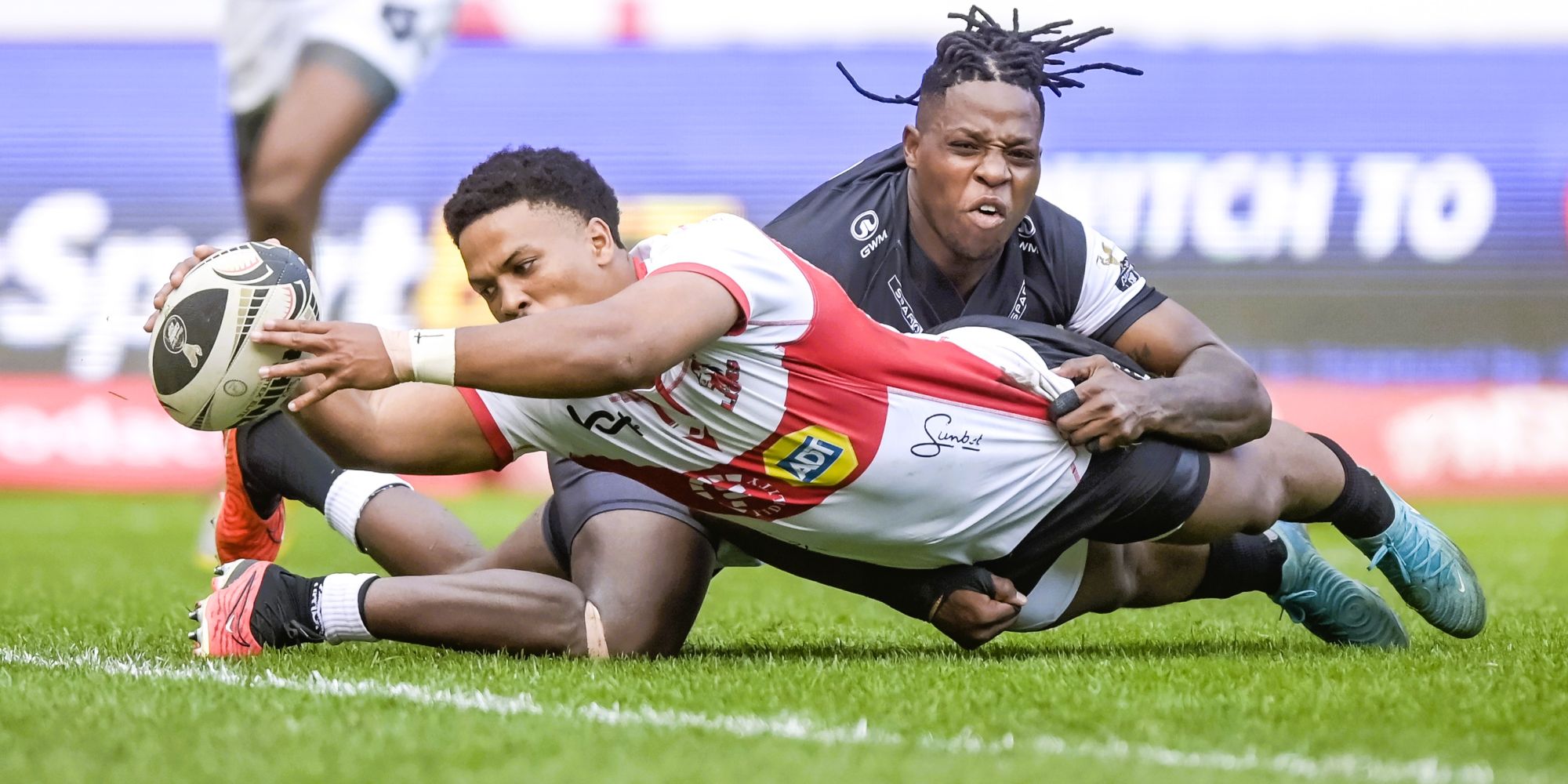 Former Blitzbok speedster Angelo Davids made his Lions debut and scored a try.