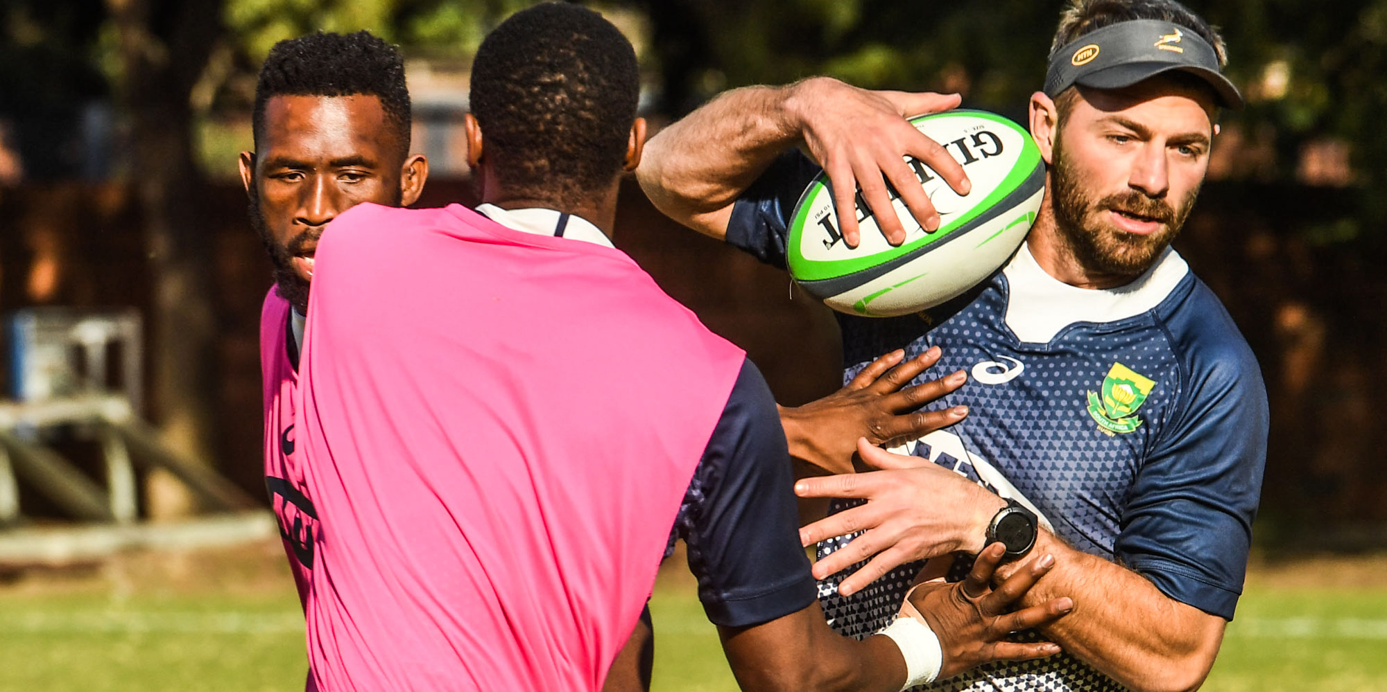 Willie le Roux at Wednesday's Springbok training session in Pretoria.